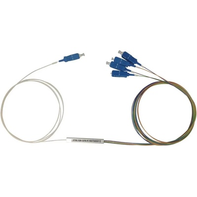 Conneu Оптичен PLC сплитер 1х4 с SC конектори, Conneu (CNPLC-104-SC1-SC1-BL)