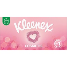 Kleenex Cosmetic papírové kapesníčky v krabičce 3-vrstvé 80 ks