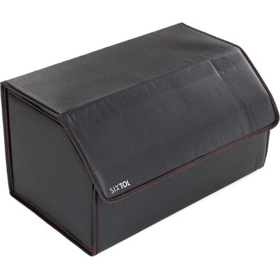 Organizér do kufru auta CAR COMPACT LEATHER L, 2 přihrádky, skládací, s víkem SIXTOL