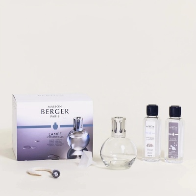 Maison Berger Paris dárková sada: katalytická lampa ESSENTIAL ROUND, náplň bavlněná péče, neutrální náplň – Zboží Dáma