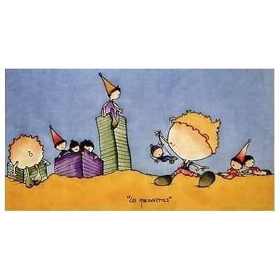 HDupont Silk Scarf Boy With Puppets 60 x 40 cm (S4639)