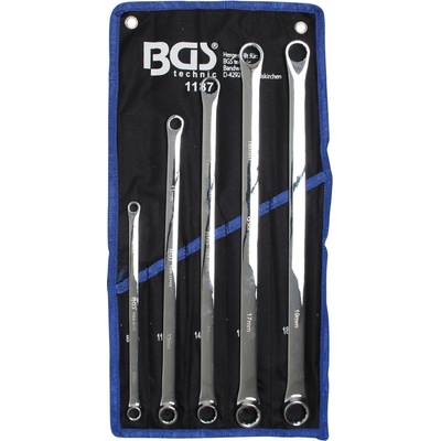BGS technic Sada oboustranných očkových klíčů velmi dlouhé 8 - 19 mm 5dílná BGS 1187