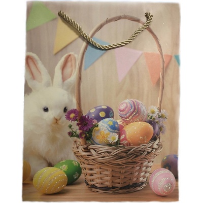 Dárková taška Velikonoční zajíček 18*23cm