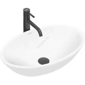 Rea REA-U4603 - Мивка за плот PAMELA 33x53 cm керамика/бял гланц (RE0129)
