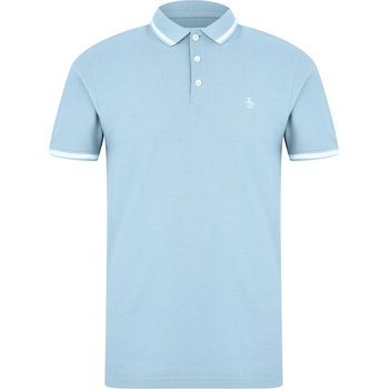 Image 1 of Original Penguin Мъжка блуза с яка Original Penguin OP Tipped Polo Shirt Mens - Cool Blue