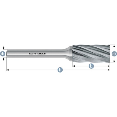 Karnasch 113015125 | B (ZYB) - Valcová fréza s čelným ozubením HP-7 20,0x25x6-70 mm, nepovlakované