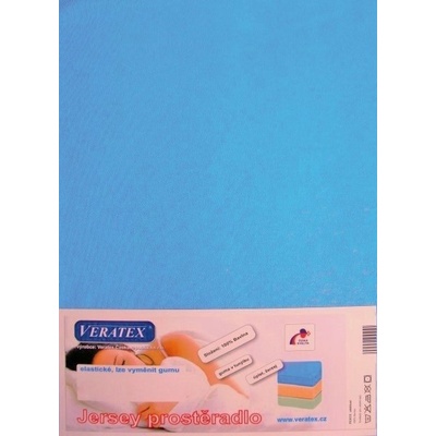 Veratex Jersey prostěradlo středně modré 80x220