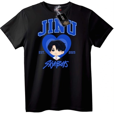 NOONEBRAND Тениска JINU Аниме 2025 - 6XL, Black