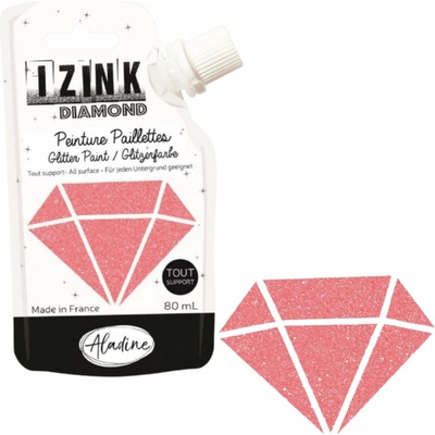 Aladine Izink Diamantová farba Diamond koralová 80 ml