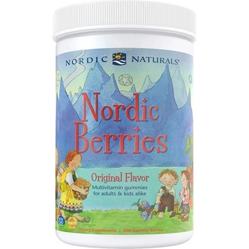 Nordic Naturals Nordic Berries Multivitamin [200 желирани бонбони] Боровинка