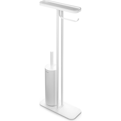 Brabantia Стойка за тоалетна за четка и държач Brabantia MindSet Mineral Fresh White N (1008926)