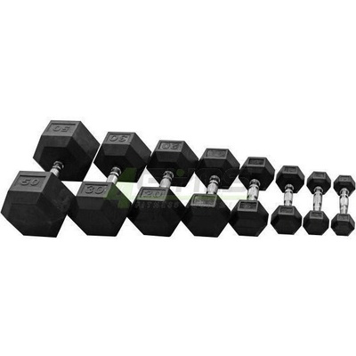 4Gyms Sada pogumovaných HEX činiek 10-40 kg
