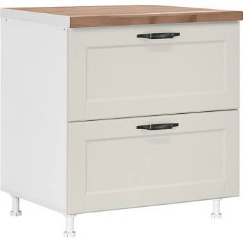 Matis Кухненски шкаф долен с две чекмеджета contempo d80 2f pl-box бежов