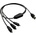 Roline Cable USB2.0 A-3xMicro B, M/M, 0.8m, 11.02. 8306