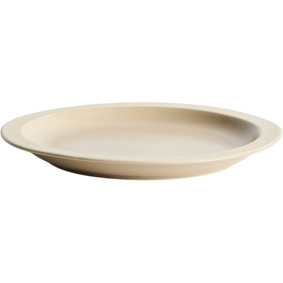 Kave Home Béžový keramický talíř Doren 25 cm