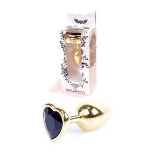  Decorative anal plug with heart steel crystal 7cm - mallbg - 24,51 лв