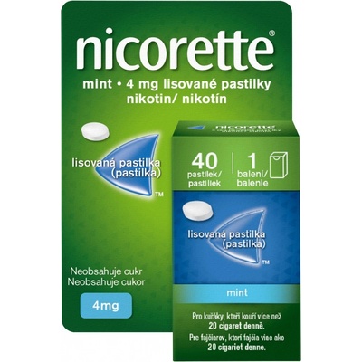 Nicorette Mint 4 mg pas.ocp. 40 (1x40)x4 mg