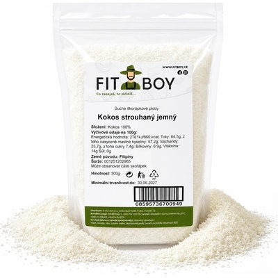 FITBOY Kokos strúhaný jemný 500 g