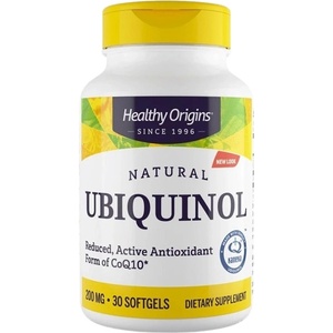 Healthy Origins Ubiquinol 200 mg | Active Coenzyme Q10 [30 Гел капсули]