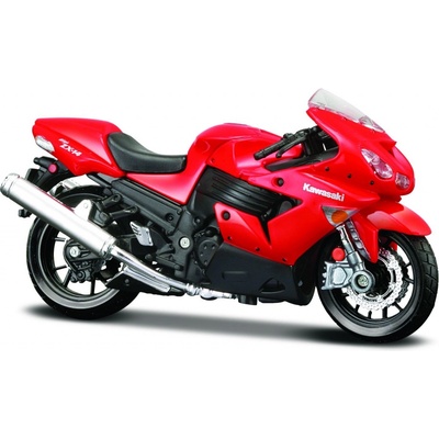 Maisto motorka na stojánku Kawasaki Ninja ZX-14R červená 1:18