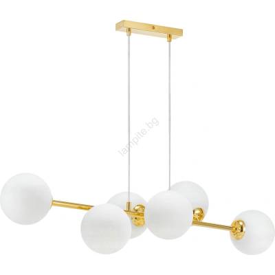 MAX-LED Пендел 6xE27/35W/230V златист (MX0249)