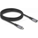 Delock Удължителен кабел USB-C, 40 Gbps, PD 240W, 2 м, сив (81202) - tehnik