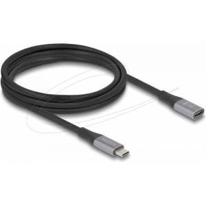 Delock Удължителен кабел USB-C, 40 Gbps, PD 240W, 2 м, сив (81202) - tehnik