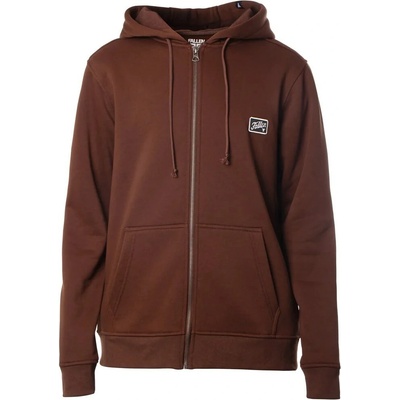 Fallen Fury Patch Zip Hoodie Brown Green