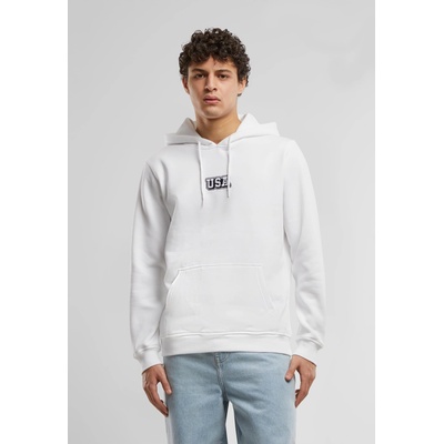 Mister Tee USA College Wording Patch Hoody white XXLUB-MT3698-00220 - Бял, размер L