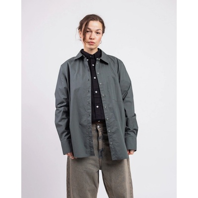 Armedangels Loose Poplin Shirt Blouse 2682 space steel