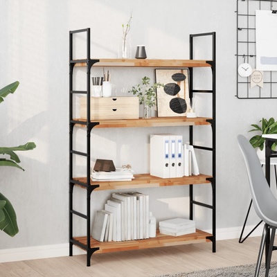vidaXL Плаващ рафт, 3 бр, 100x30x4 см, маслен финиш, акация масив (3279617)