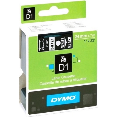 Páska Dymo 24mm 53721, D1 biela na čiernu