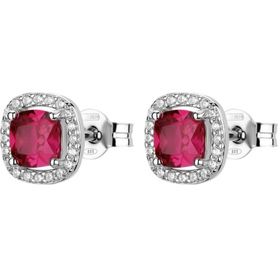 Brosway Krásné stříbrné náušnice Fancy Passion Ruby FPR134