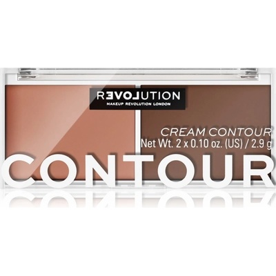 Revolution Relove Colour Play kontúrovacia paletka na tvár duo Medium 6 g