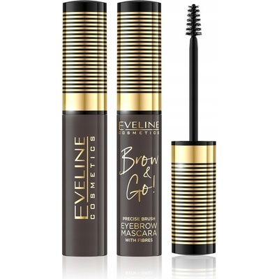Eveline Eyebrow Mascara 02 Dark Brown gél na obočie 6 ml