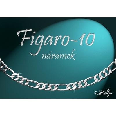 Gold Design Figaro 10 stříbřený GD995