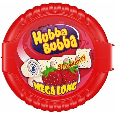 Hubba Bubba Mega Long žvýkačka s jahodovou příchutí 56g