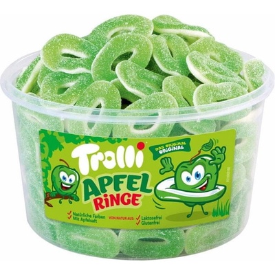 Trolli Jablečné kroužky želé bonbony 1200 g