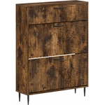 vidaXL Шкаф за обувки HAARLEM 78 x 24 x 103 см Инженерна дървесина (896880)