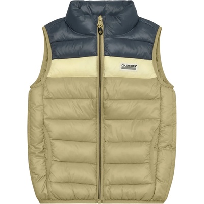 Color Kids Детски синтетичен елек Color Kids Kid's Waistcoat Quilted Colorblock Synthetic vest - Sponge - размер 104 (EU) (703-6806-0212)