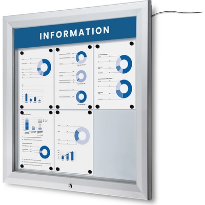 Jansen Display Exteriérová vitrína 6 x A4 805 x 860 mm