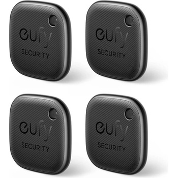 Eufy Комплект от 4 броя устройства за намиране на изгубени вещи чрез FindMy - Anker Eufy Security SmartTrack Link 4 Pack (черен) (E87B0012)