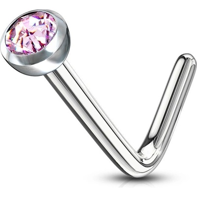 Šperky4U zahnutý piercing do nosu N01149-P