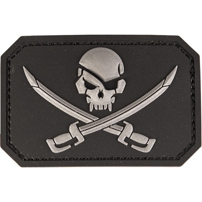 Nášivka Mil-Tec Skull Swords - černá
