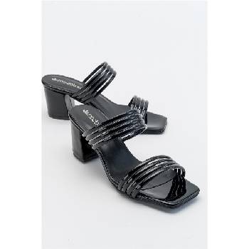 Moda Trend Дамски лачени чехли - Черни #381768 (381768_Черно)