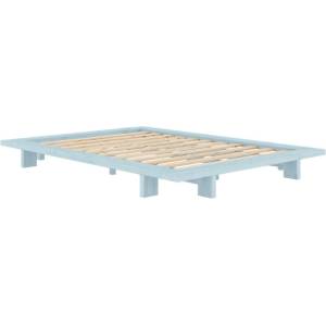 Karup Design Светлосиньо двойно легло от масивен бор с включена подматрачна рамка 180x200 cm Japan - Karup Design (270406180200)