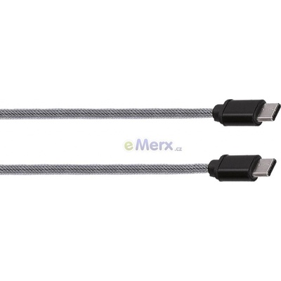 Solight SSC1702 USB-C/USB-C 3.1, 2m, šedý