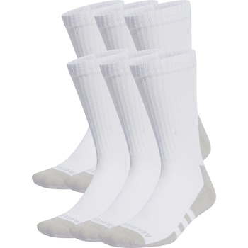 adidas Юношески чорапи Adidas Aeroready Crew 6 Pack Socks Junior - White/Grey