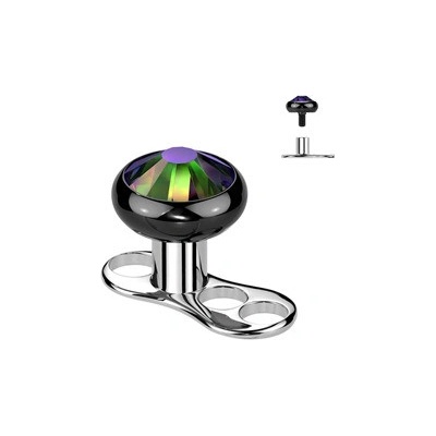 Šperky4U Kompletní microdermal piercing kamínek MD028KVM-04
