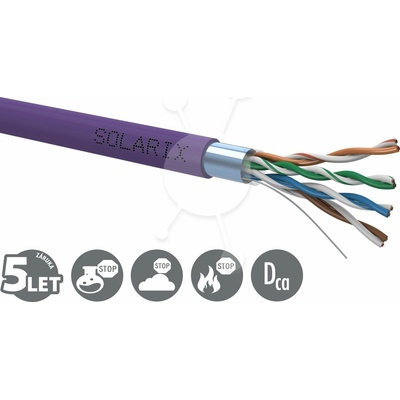 Solarix SXKD-5E-FTP-LSOH FTP, Cat5E drôt LSOH